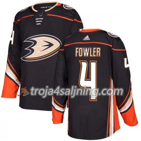 Anaheim Ducks tröja Cam Fowler 4 Adidas 2017-2018 Svart Authentic - NHL Tröjor Herr